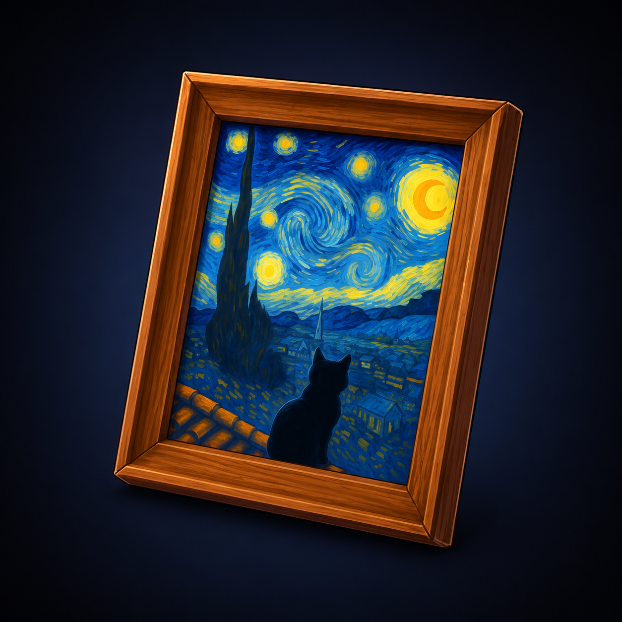 Starry Sky Oil Painting
